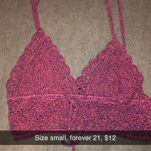 Knit crop top